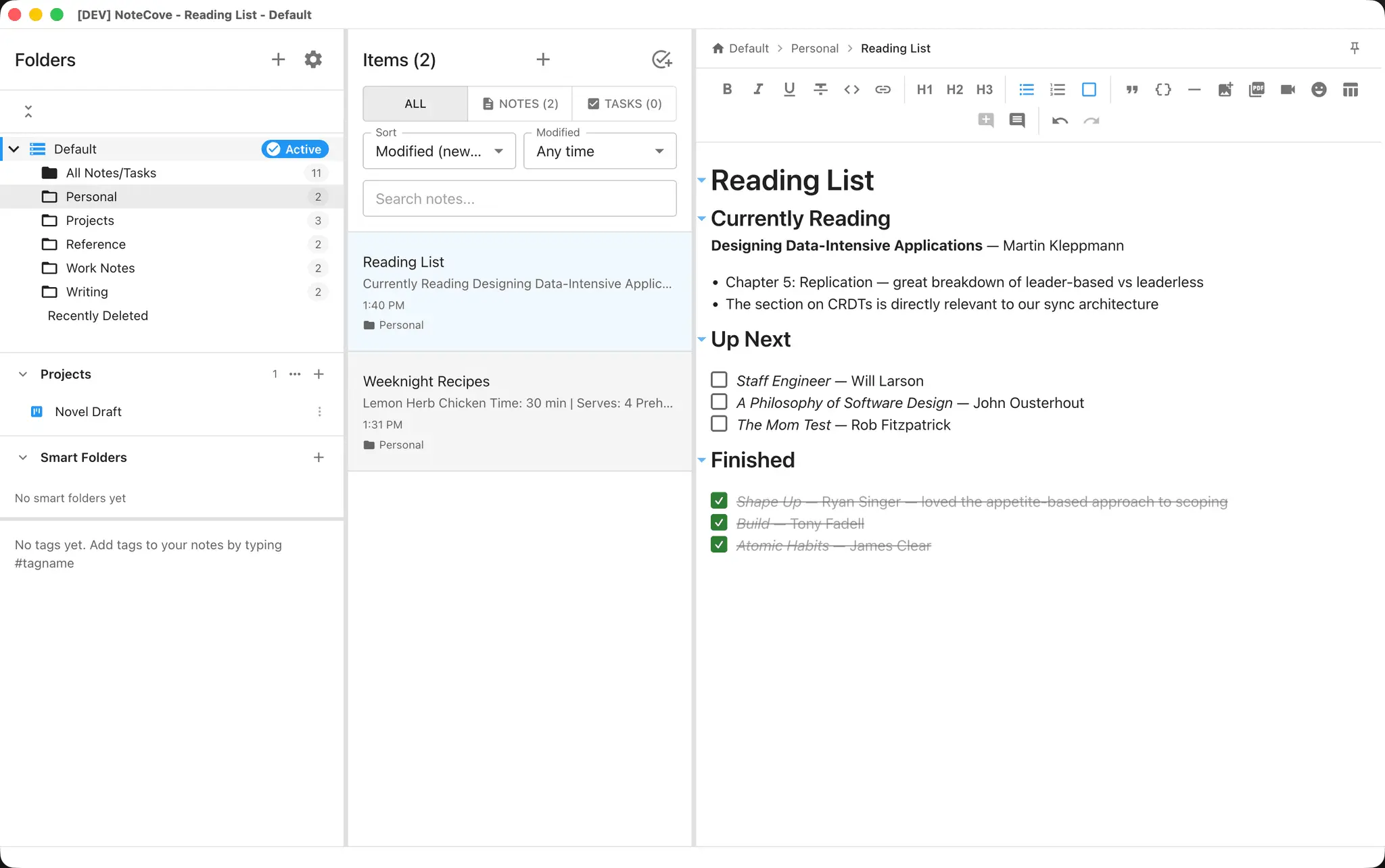Screenshot 2 of NoteCove