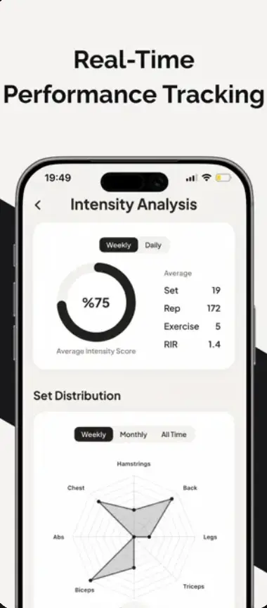 Screenshot 1 of AI Workout Tracker - RepRise