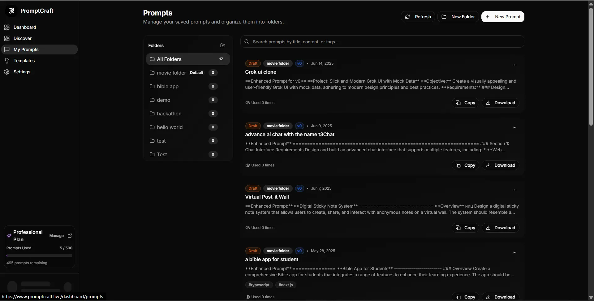 Screenshot 2 of PromptCraft