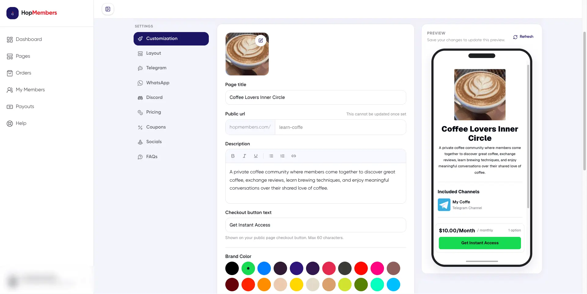 Screenshot 2 of HopMembers