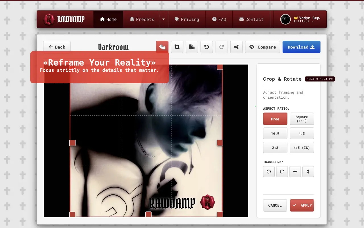 Screenshot 2 of RawVamp: Y2K Grunge Filters Photo Editor