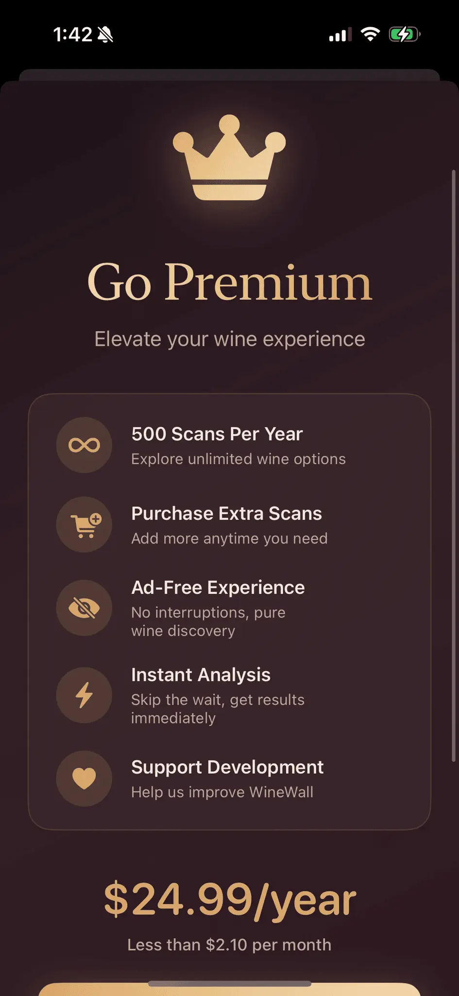 Screenshot 3 of WineWall - AI Wine Sommelier