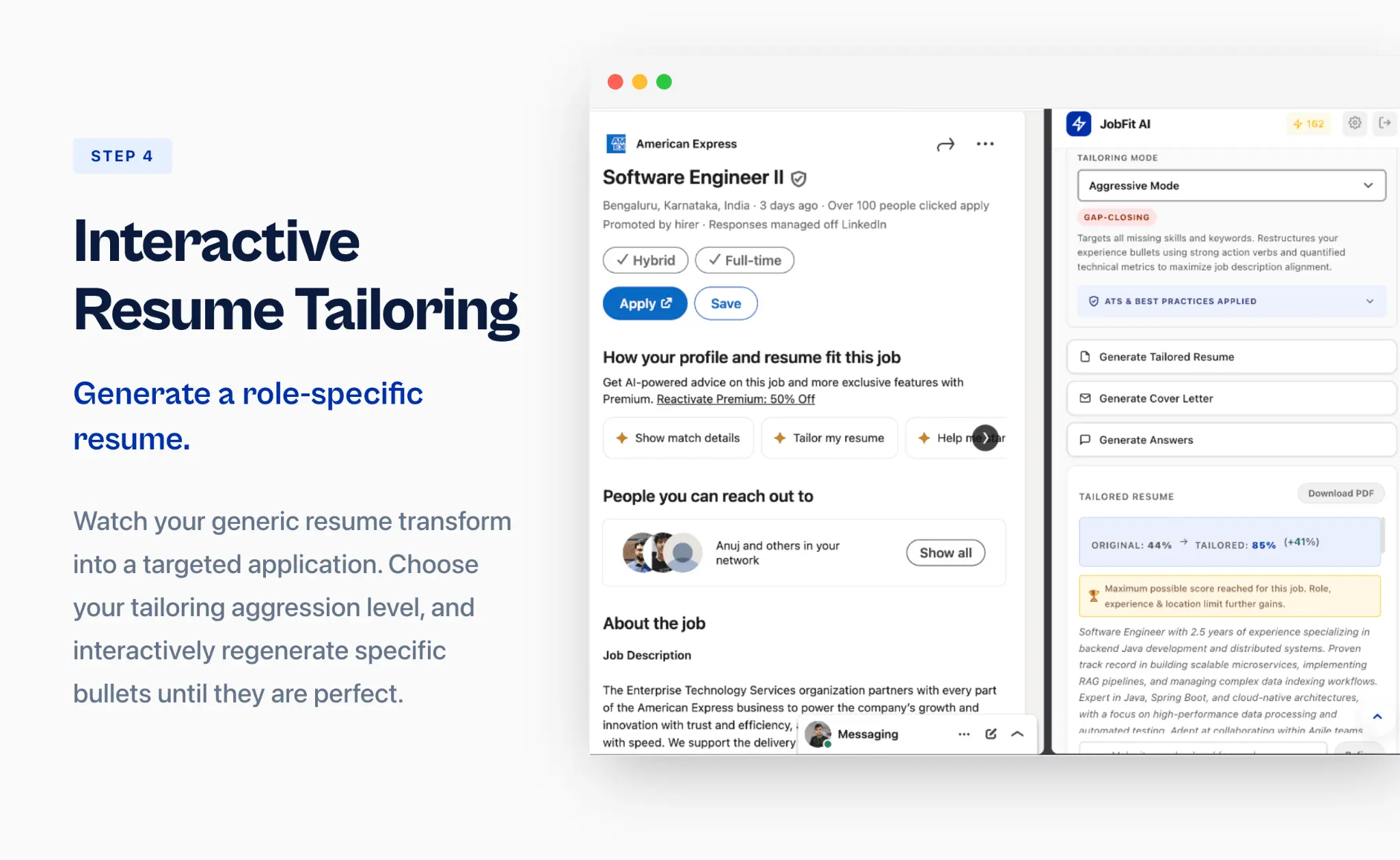 Screenshot 4 of JobFit AI - Resume Tailoring & Scoring