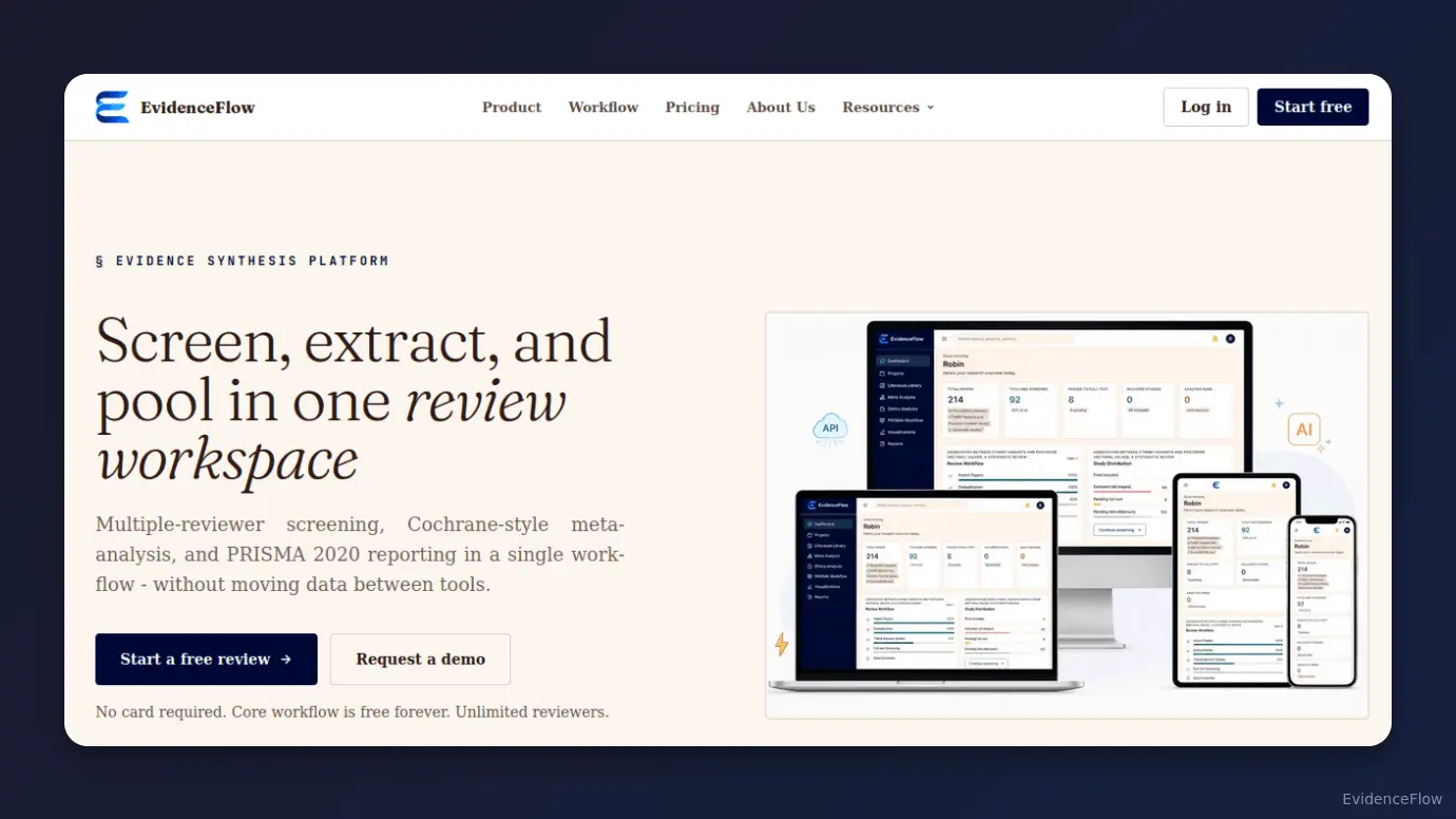 Screenshot 1 of EvidenceFlow