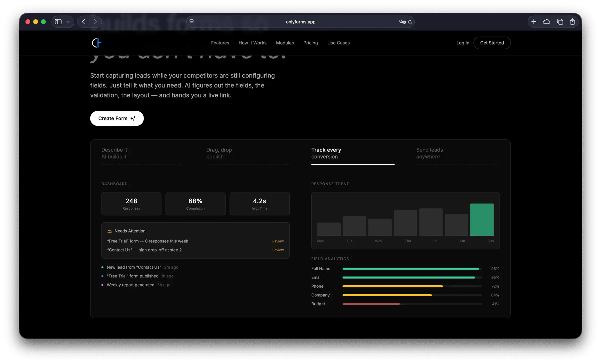 Screenshot 1 of OnlyForms