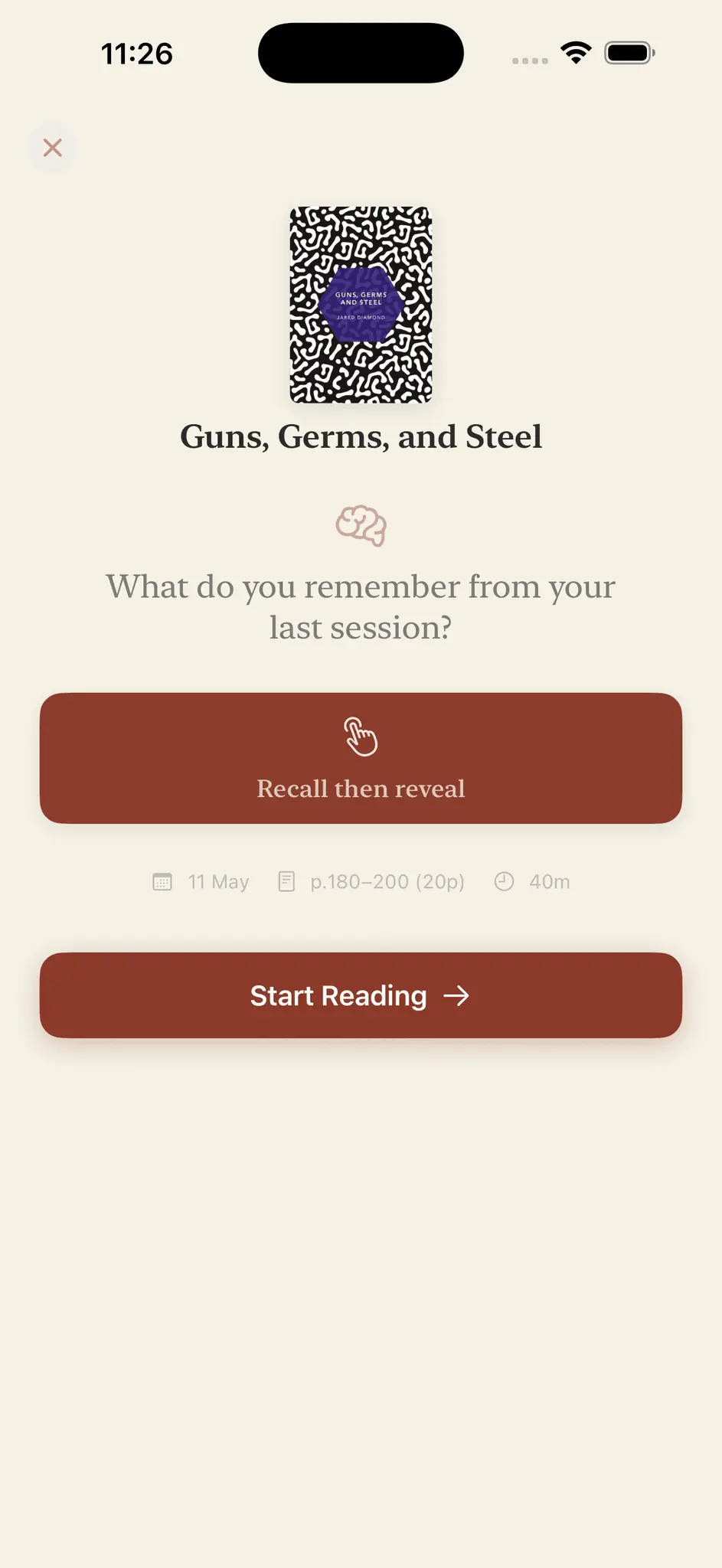 Screenshot 1 of Nous: Reading Tracker