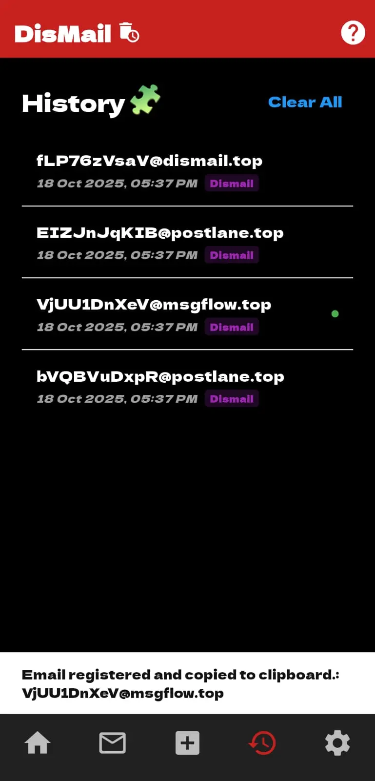 Screenshot 7 of DisMail - Free Temporary Email Generator
