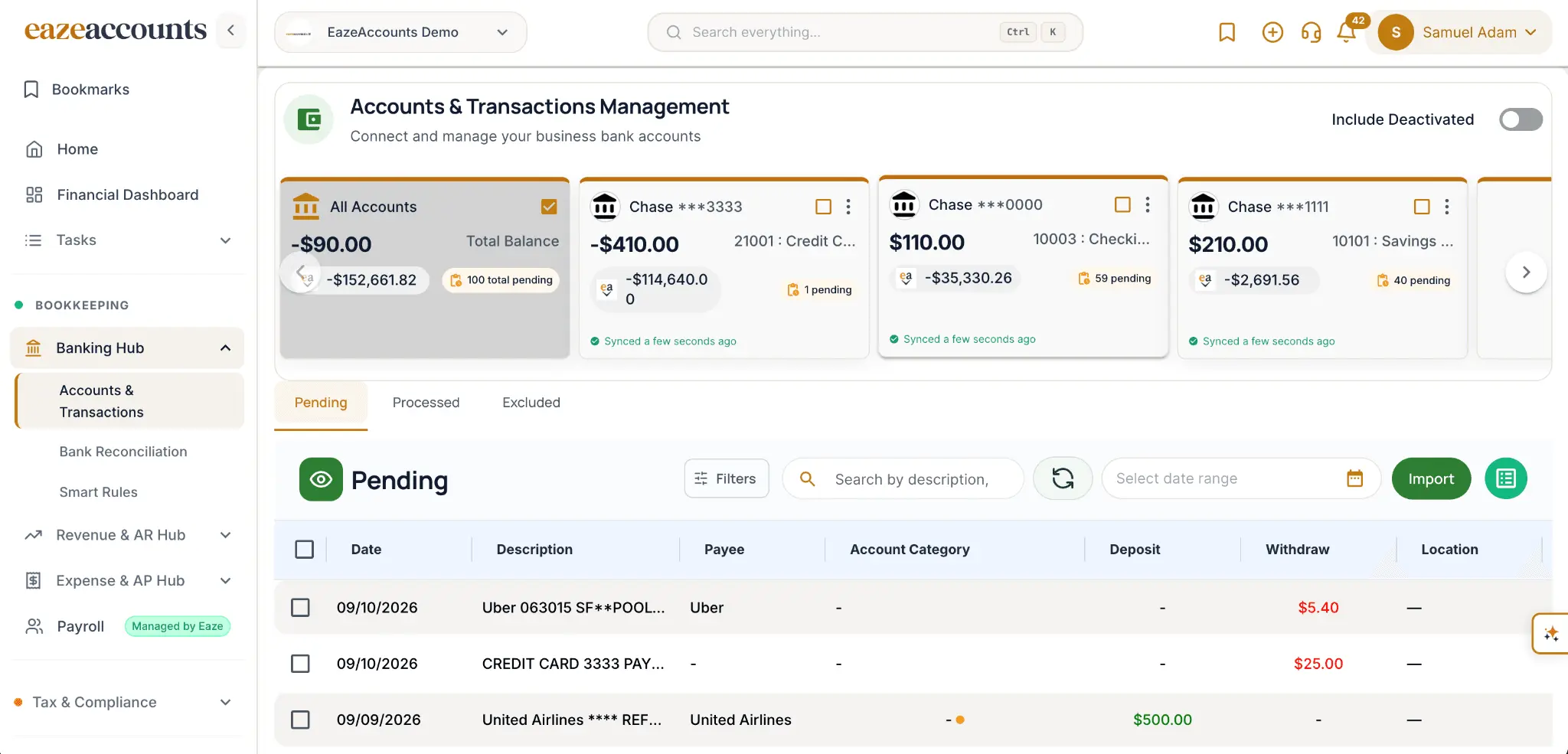 Screenshot 3 of EazeAccounts