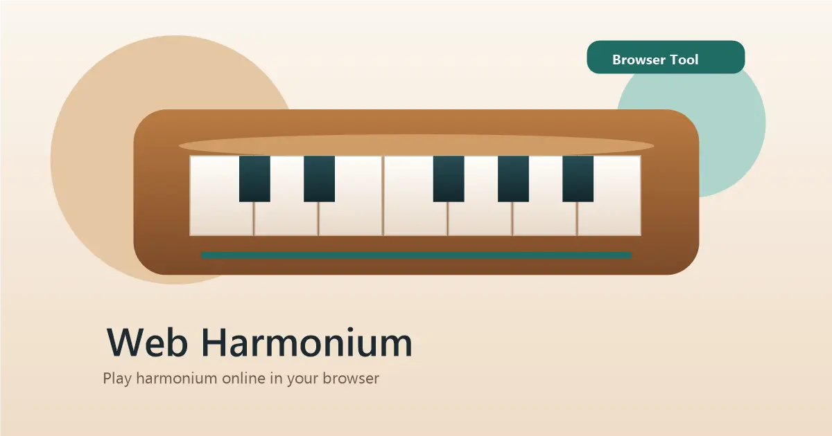 Screenshot 1 of Web Harmonium Online