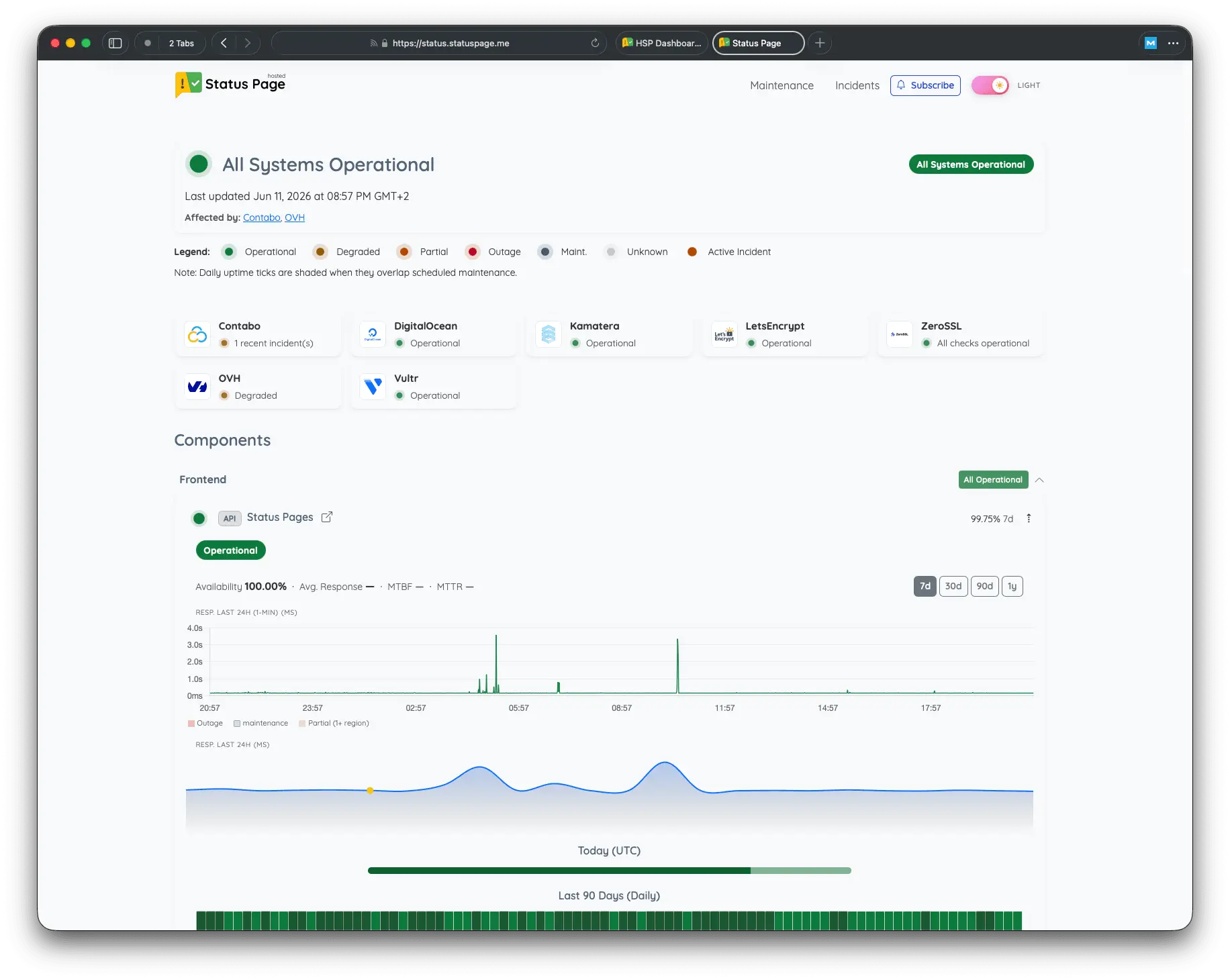 Screenshot 7 of Status Page and Uptime Monitoring