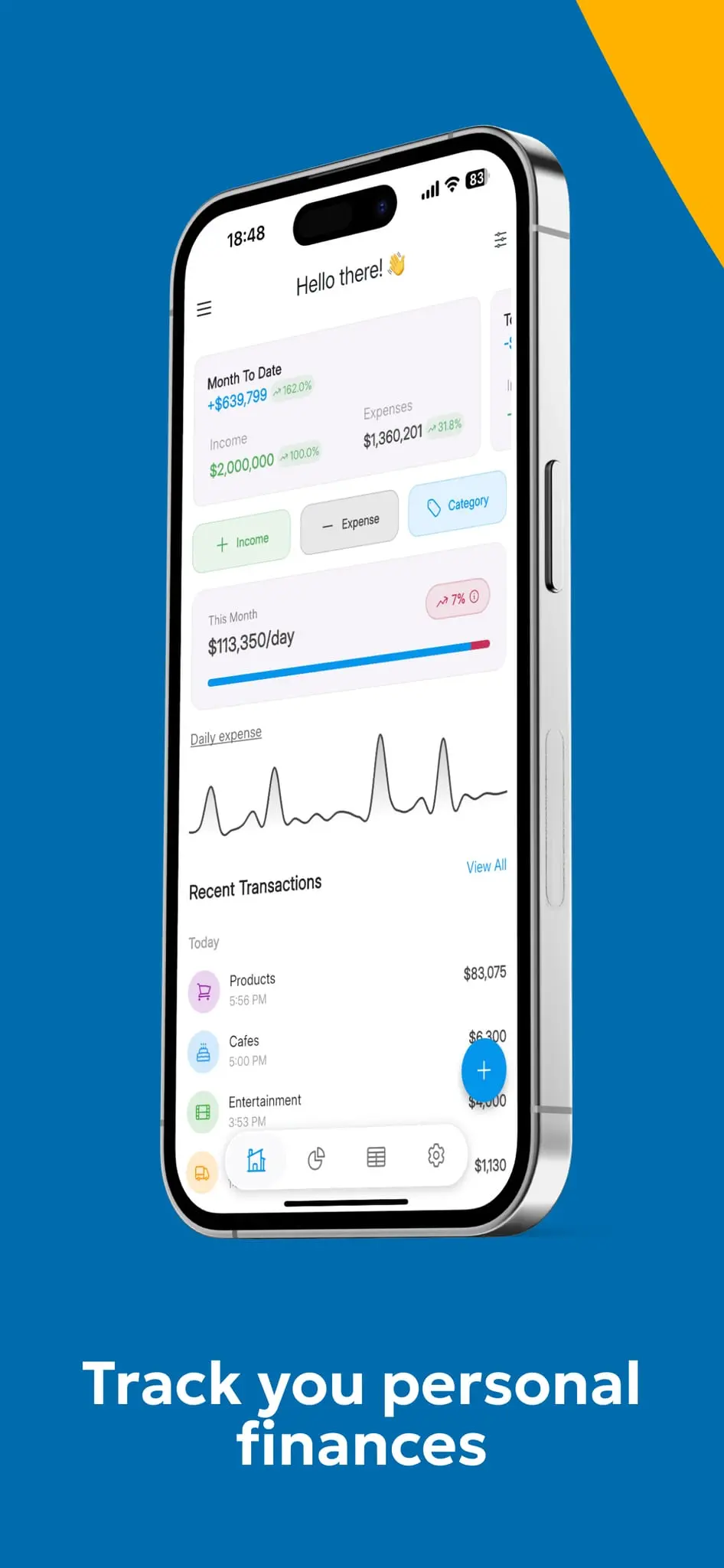Screenshot 3 of MoneyLog - Expense Tracker