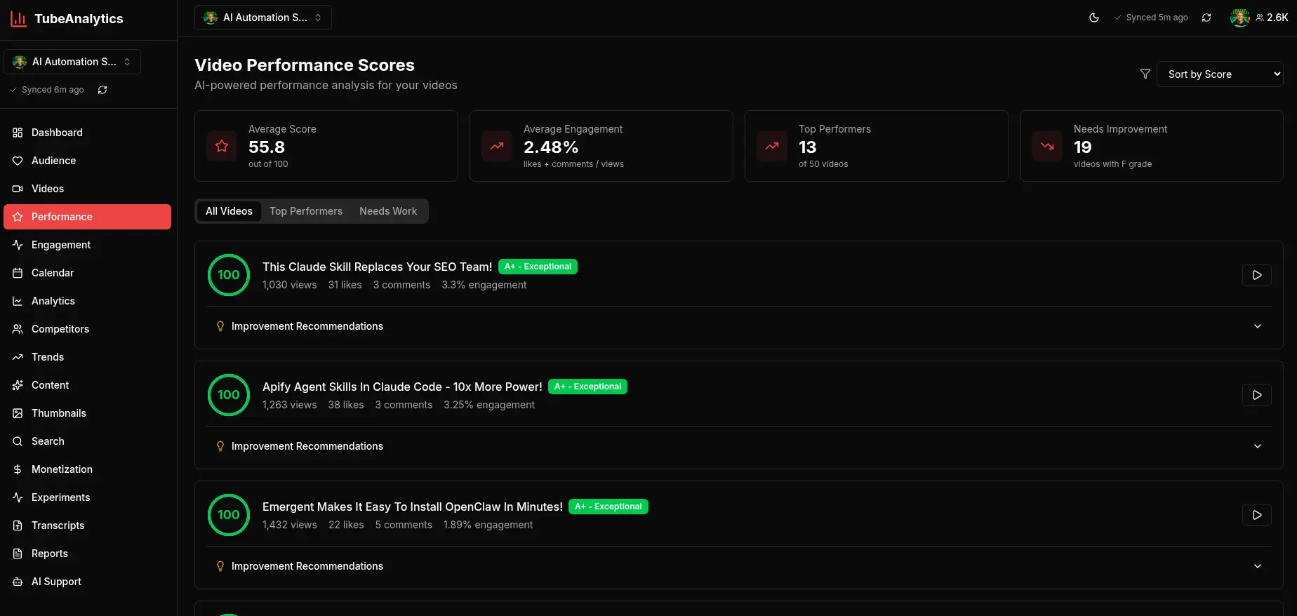 Screenshot 9 of TubeAnalytics