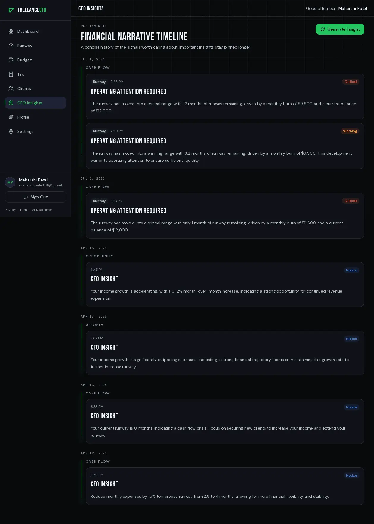 Screenshot 6 of FreelanceCFO