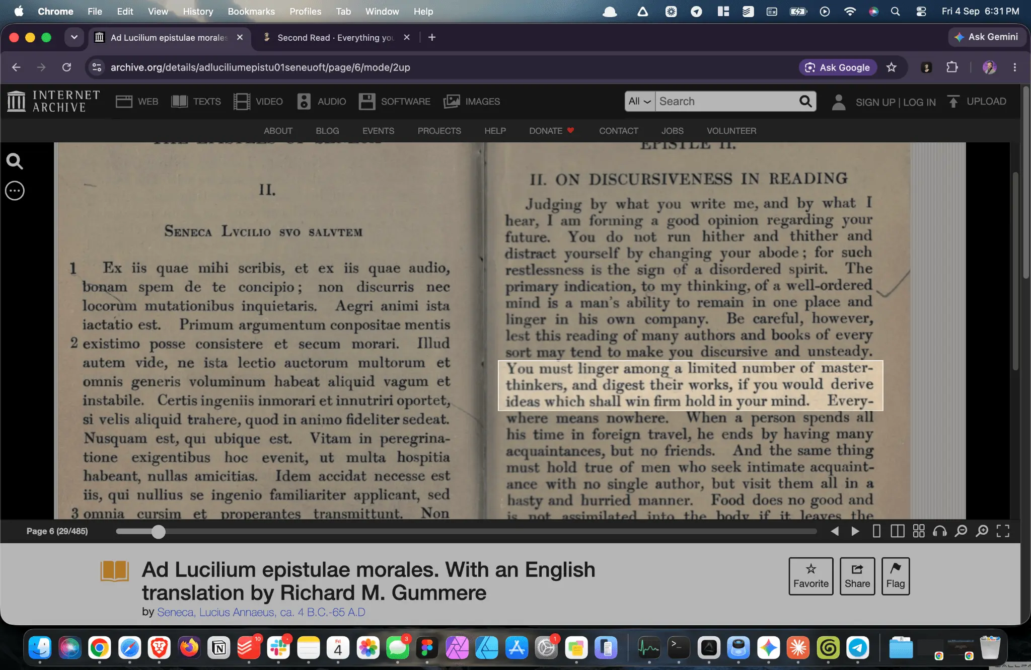 Screenshot 1 of Second Read