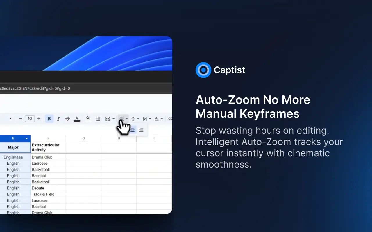 Screenshot 1 of Captist - Screen Recorder & Auto Zoom