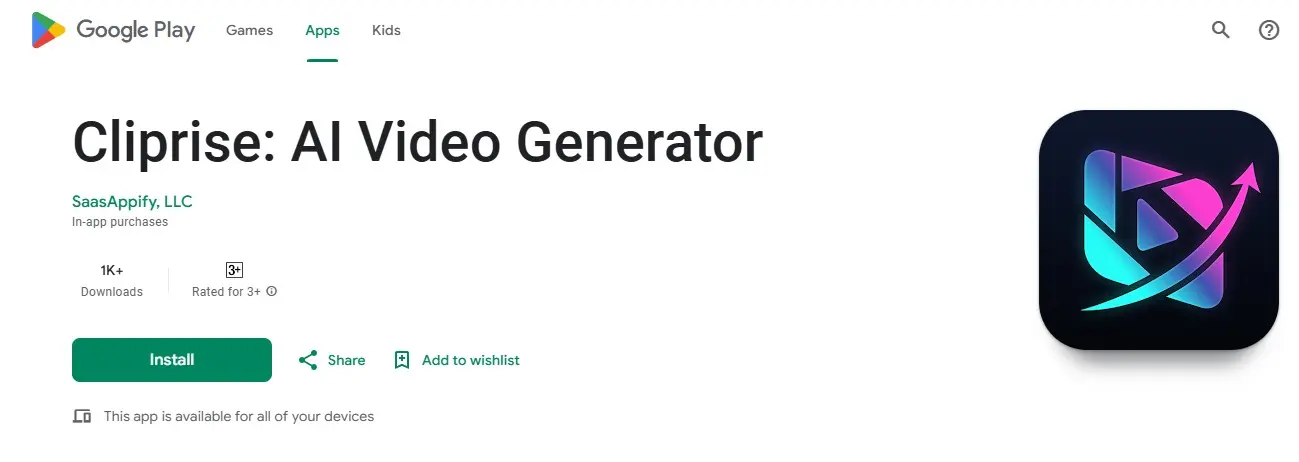 Screenshot 1 of Cliprise: AI Video Generator