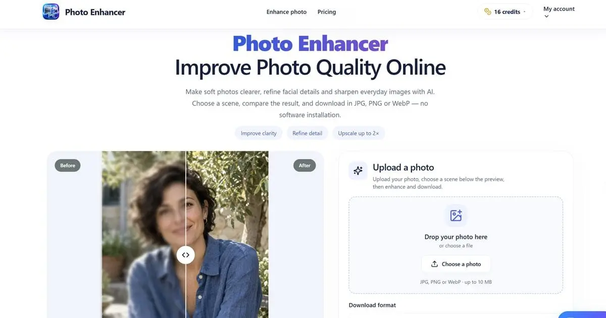 Screenshot 1 of Photo Enhancer