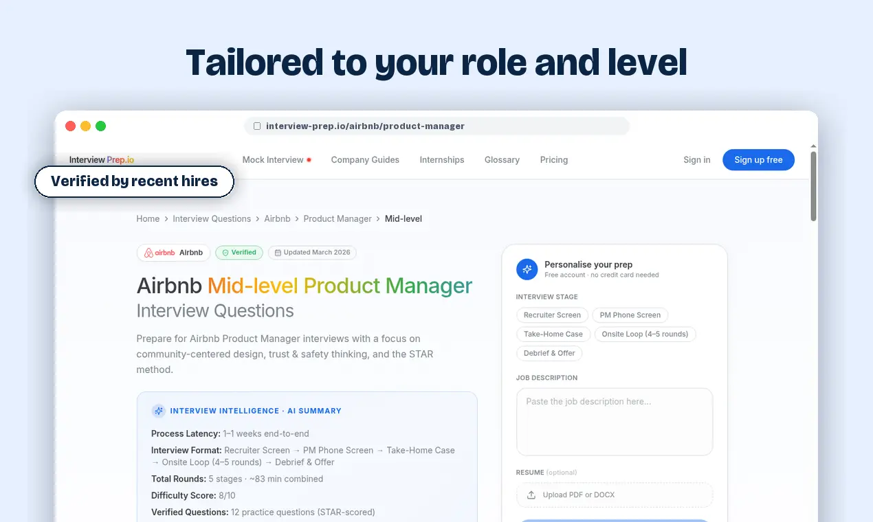Screenshot 2 of Interview Prep.io