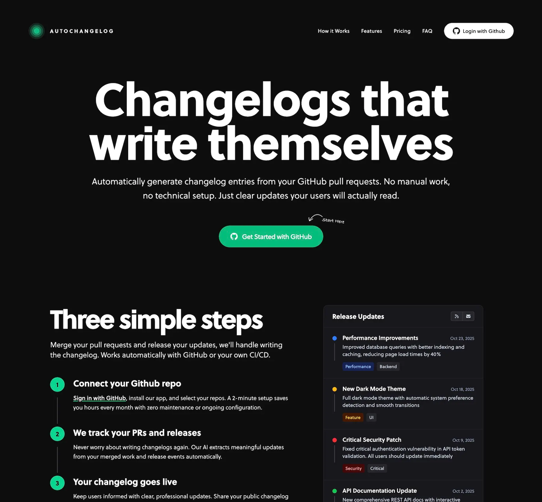 Screenshot 2 of AutoChangelog