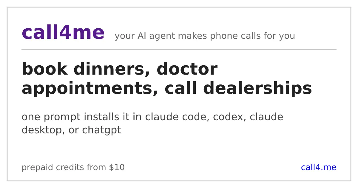Screenshot 1 of call4me