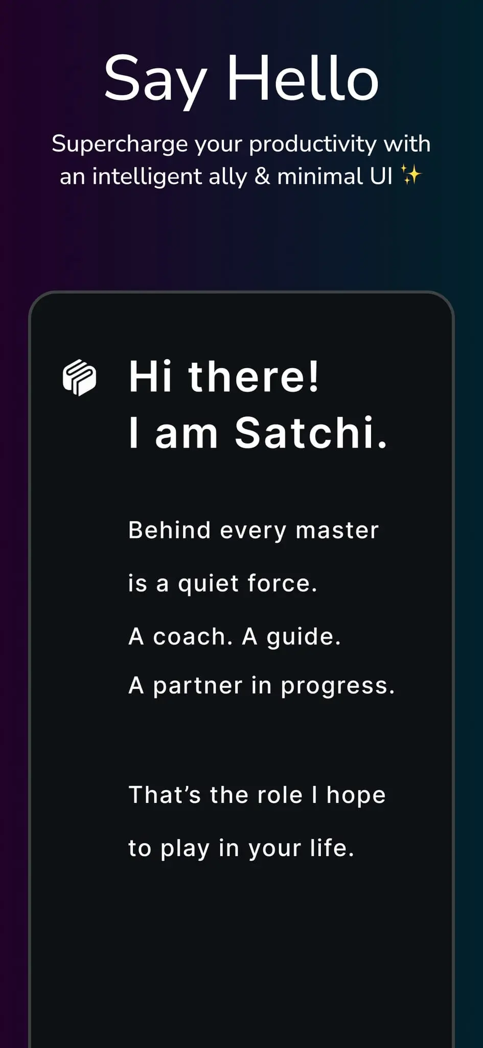 Screenshot 1 of Satchi: Productivity partner