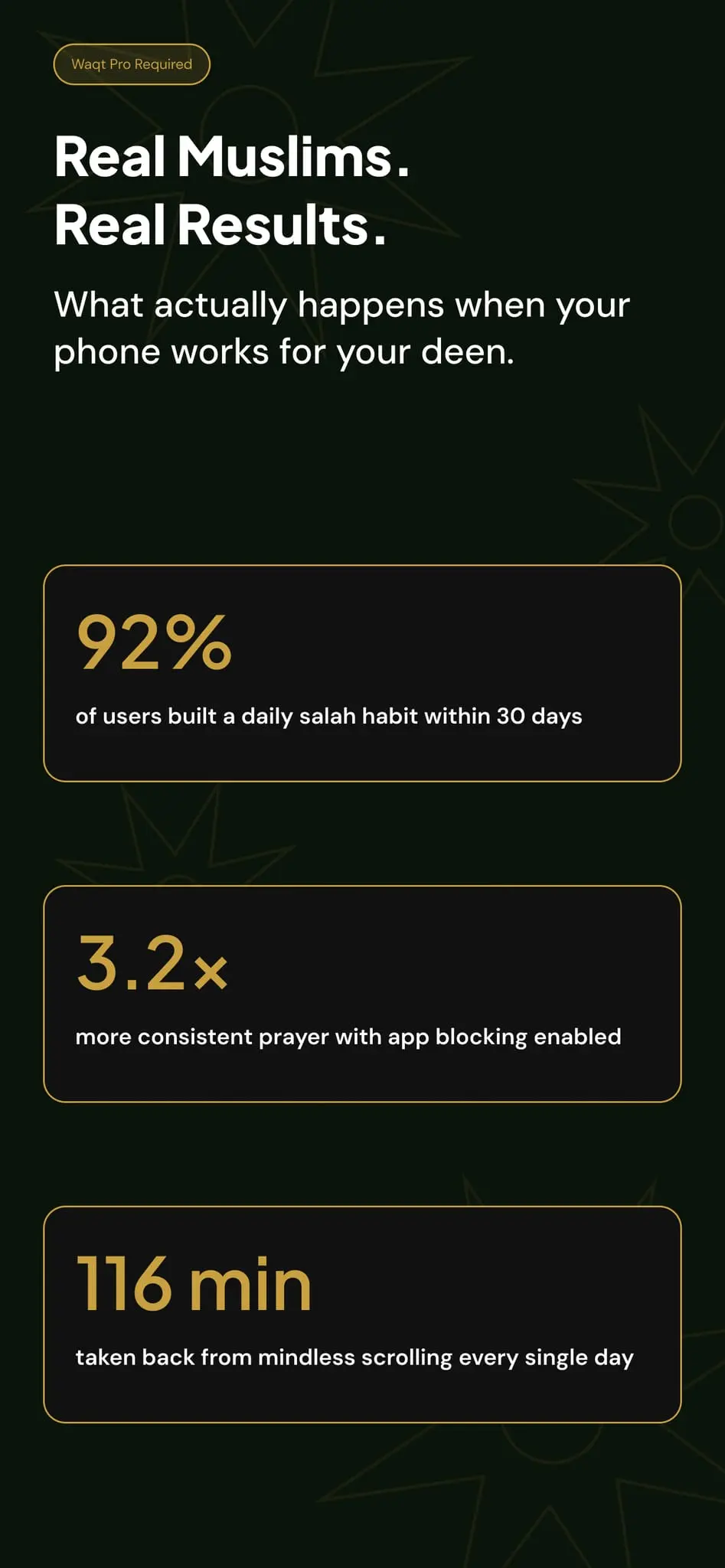 Screenshot 6 of Waqt: Prayer time & Focus