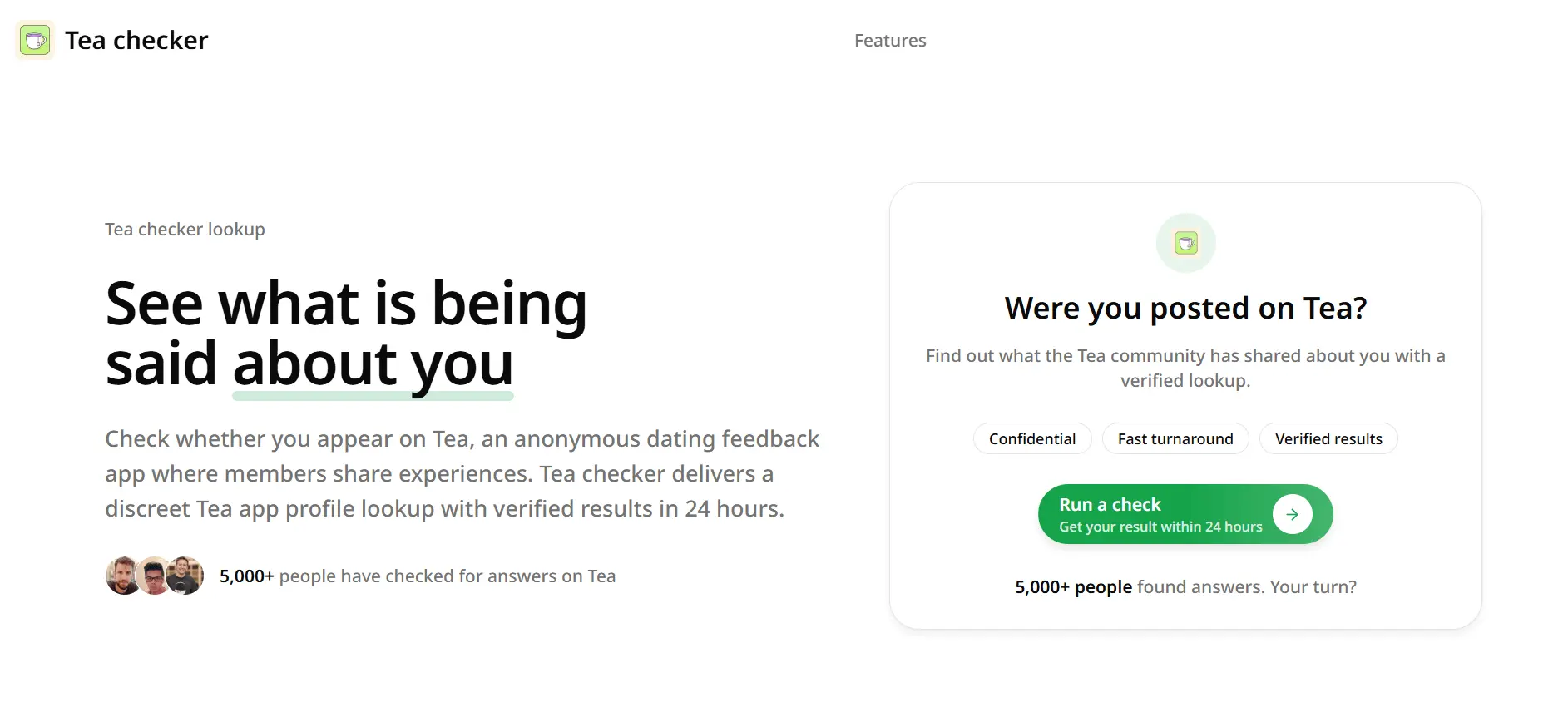 Screenshot 1 of Tea Checker