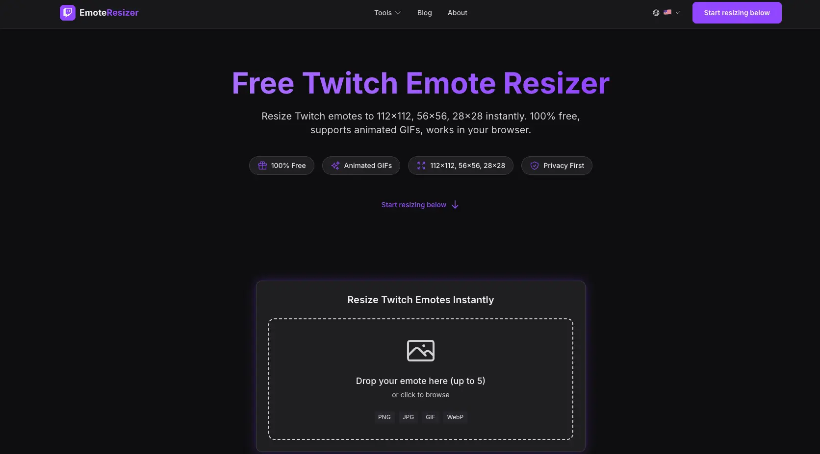 Screenshot 1 of Twitch Emote Resizer