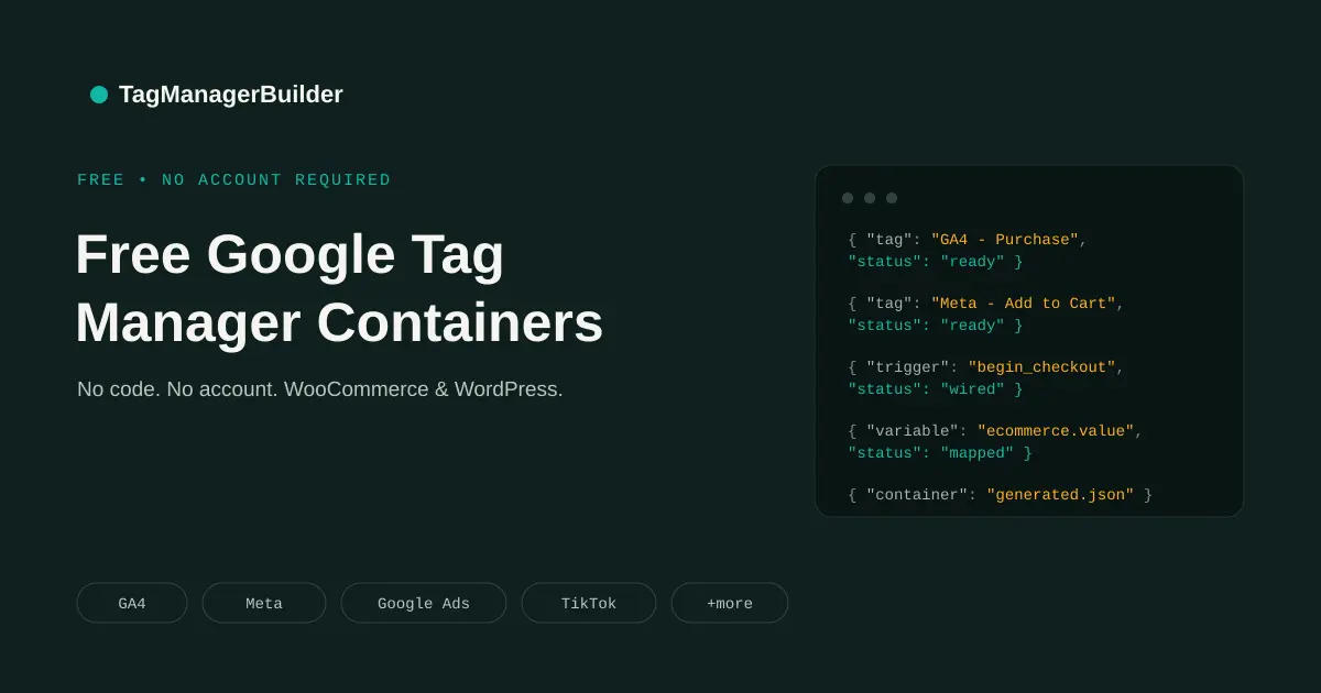 Screenshot 1 of TagManagerBuilder