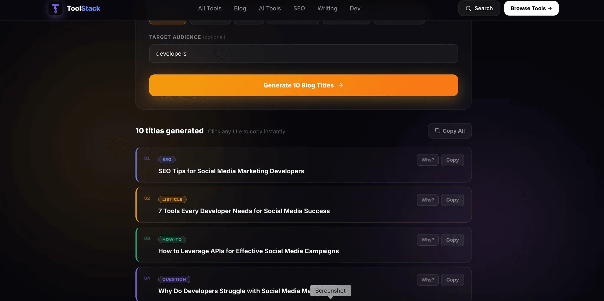 Screenshot 1 of ToolStack