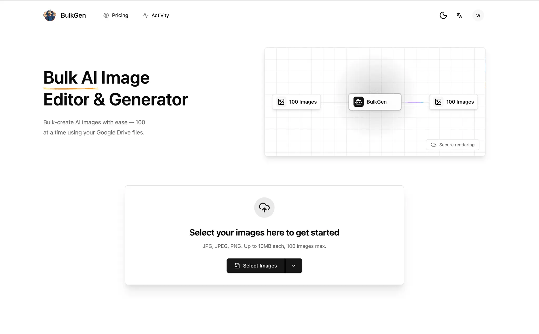 Screenshot 1 of BulkGen AI