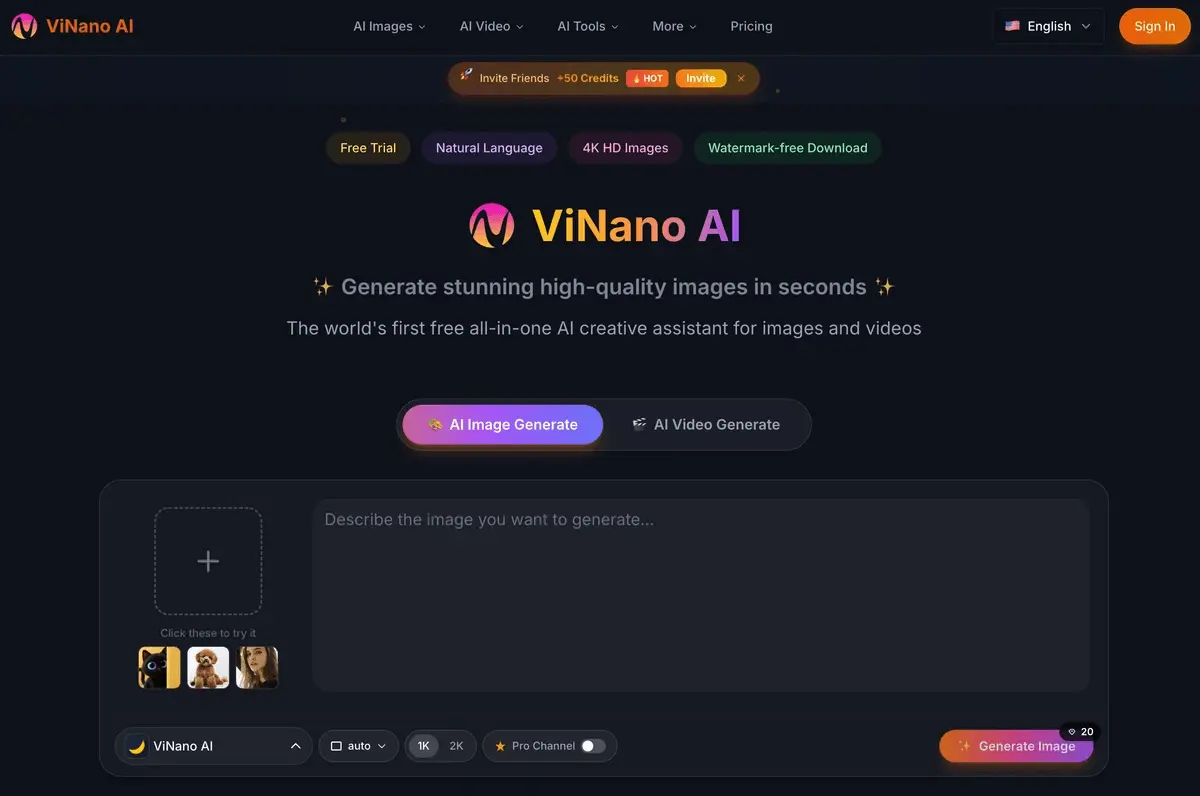 Screenshot 1 of ViNano AI