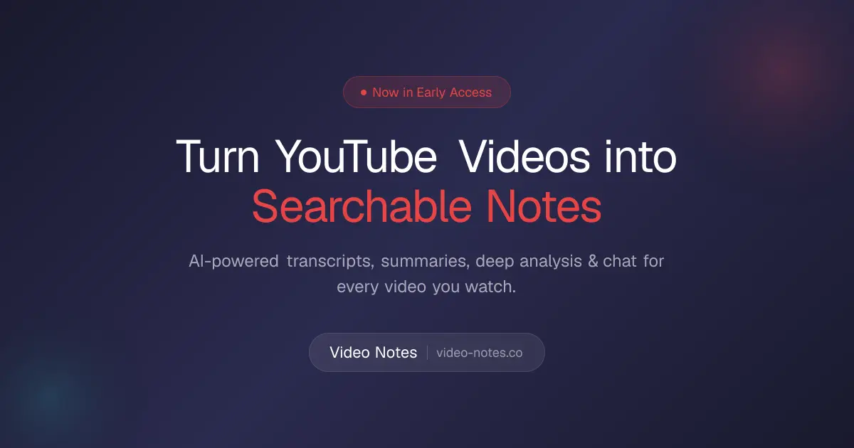 Screenshot 1 of Video Notes