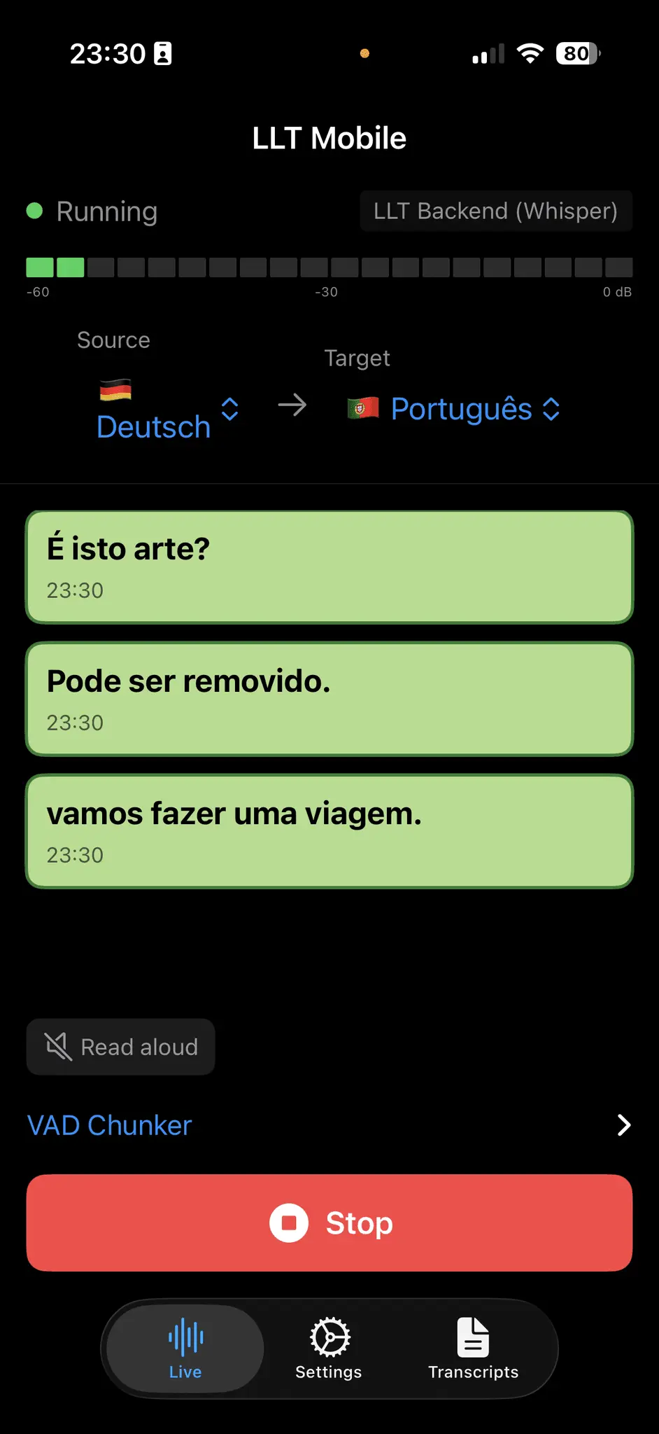 Screenshot 2 of LLT Mobile