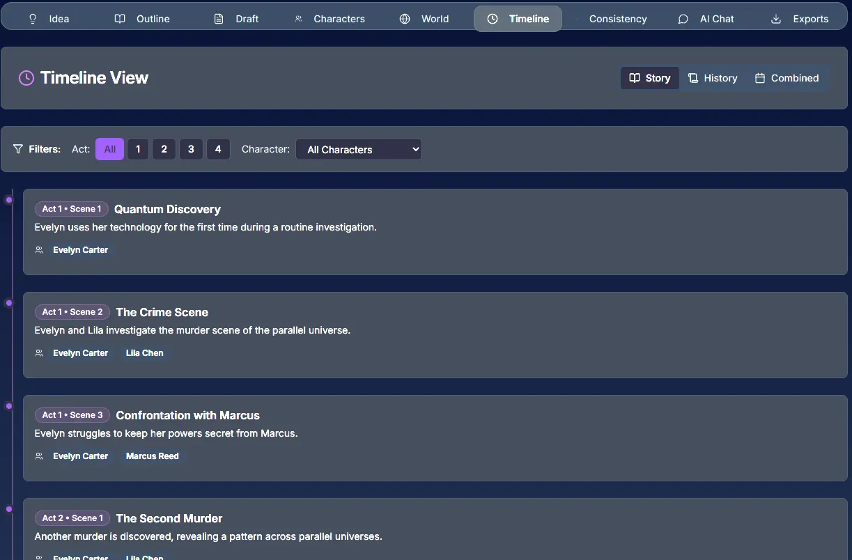 Screenshot 6 of PlotForge | AI Novel Writing Software