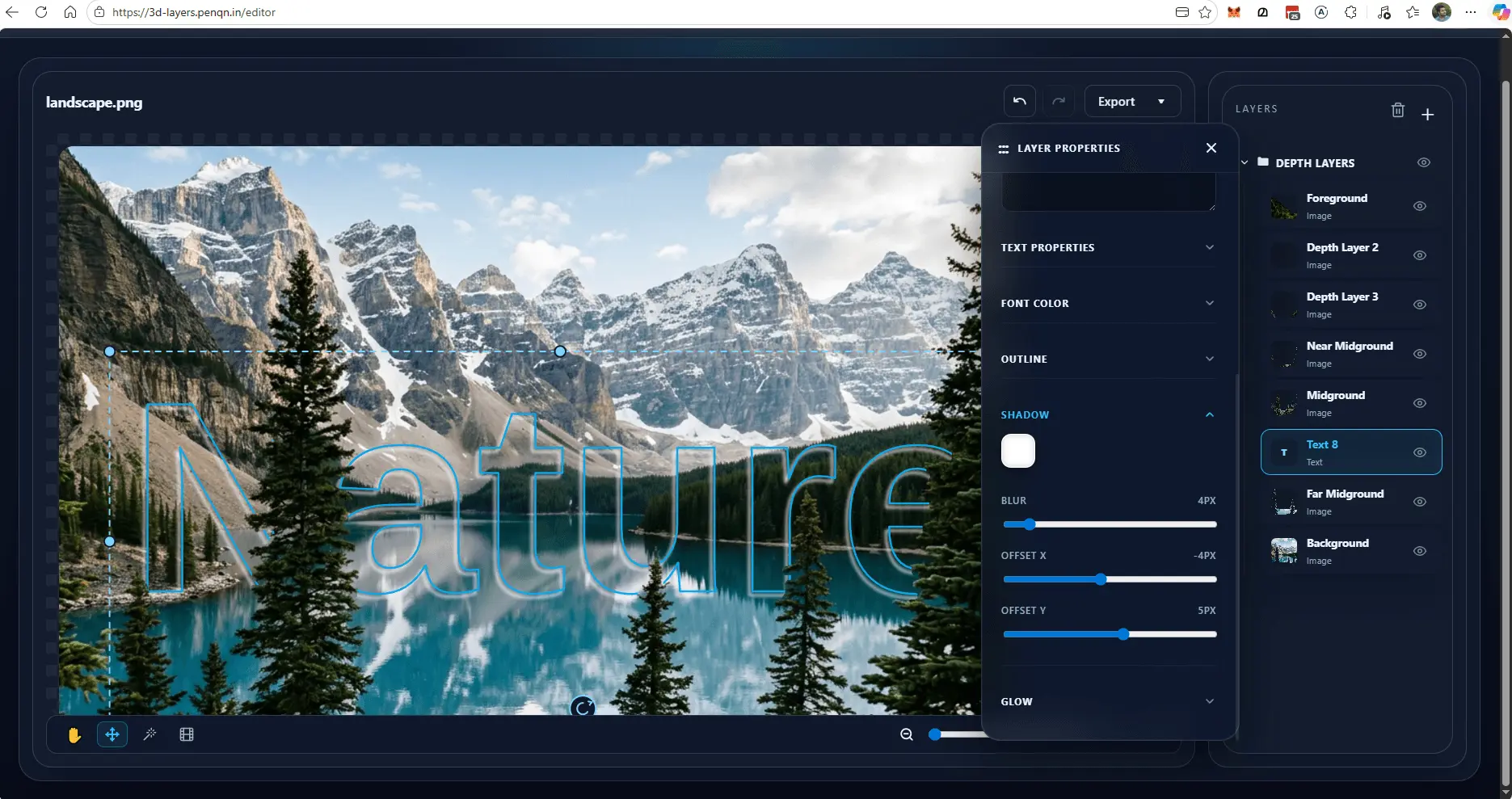 Screenshot 2 of 3D Layer Editor