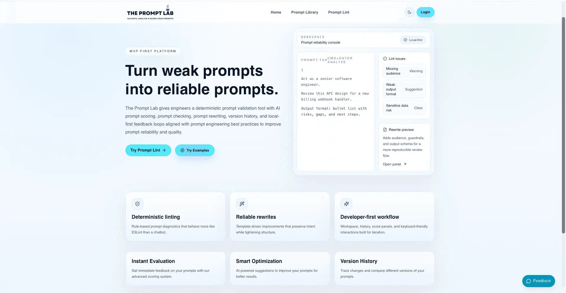Screenshot 1 of The Prompt Lab