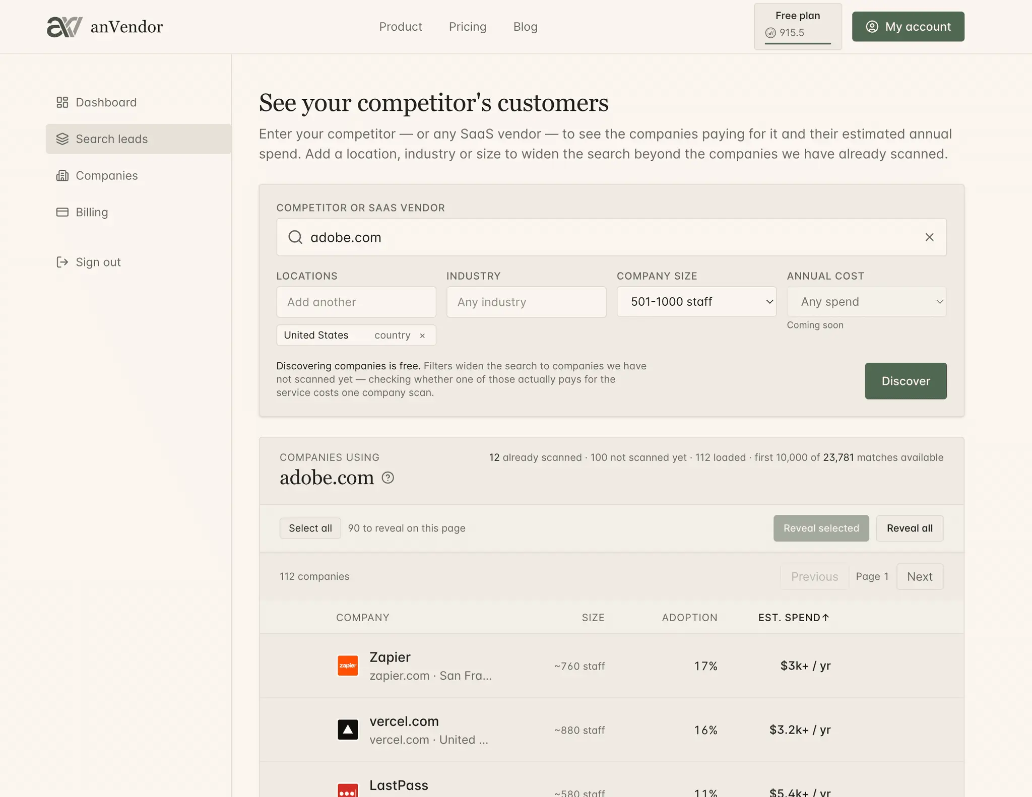 Screenshot 2 of anVendor