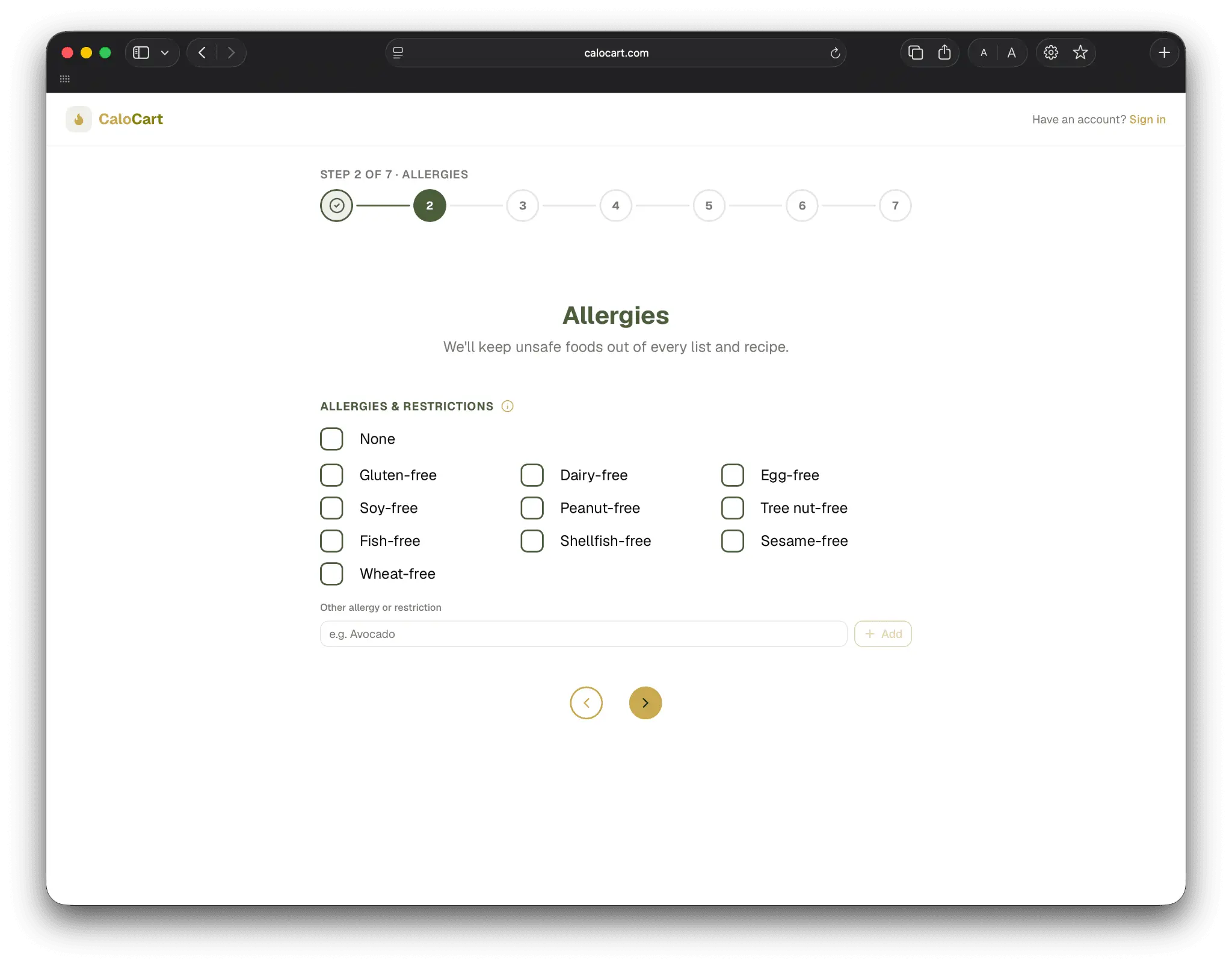 Screenshot 3 of CaloCart