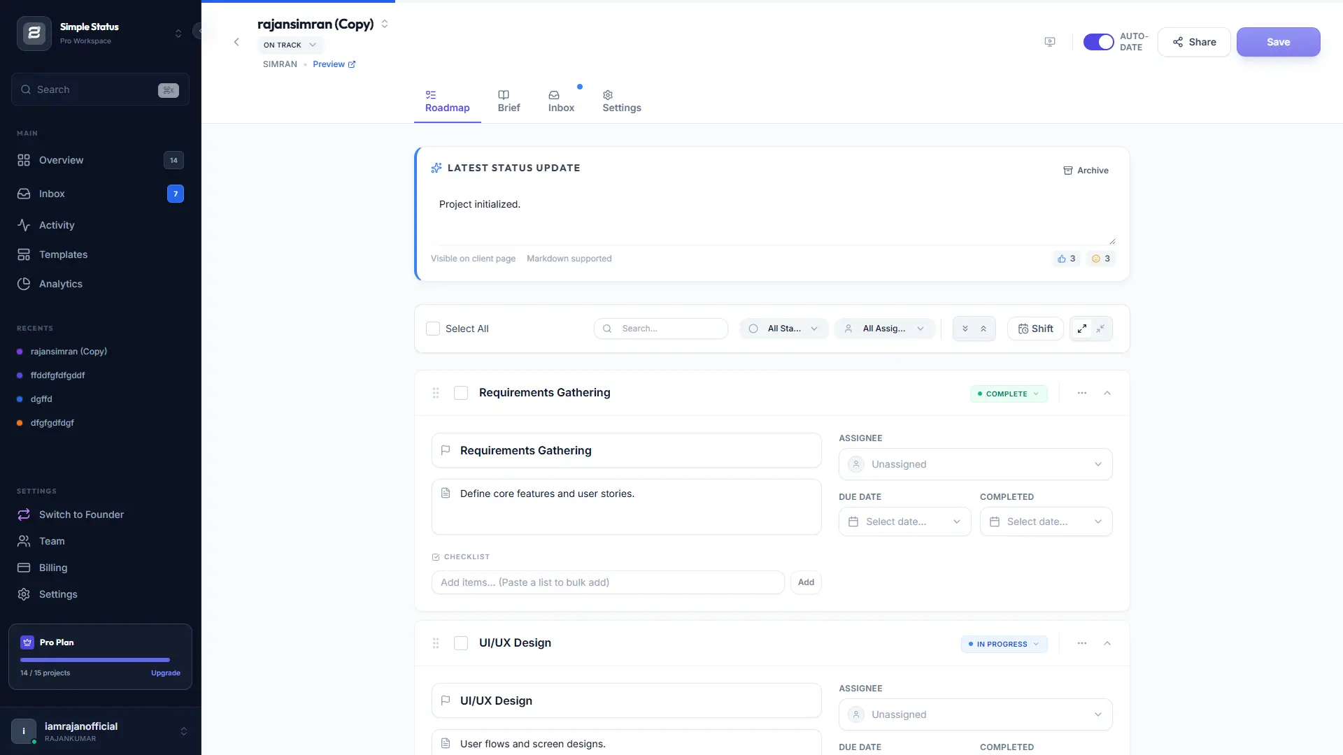 Screenshot 3 of Simple Status