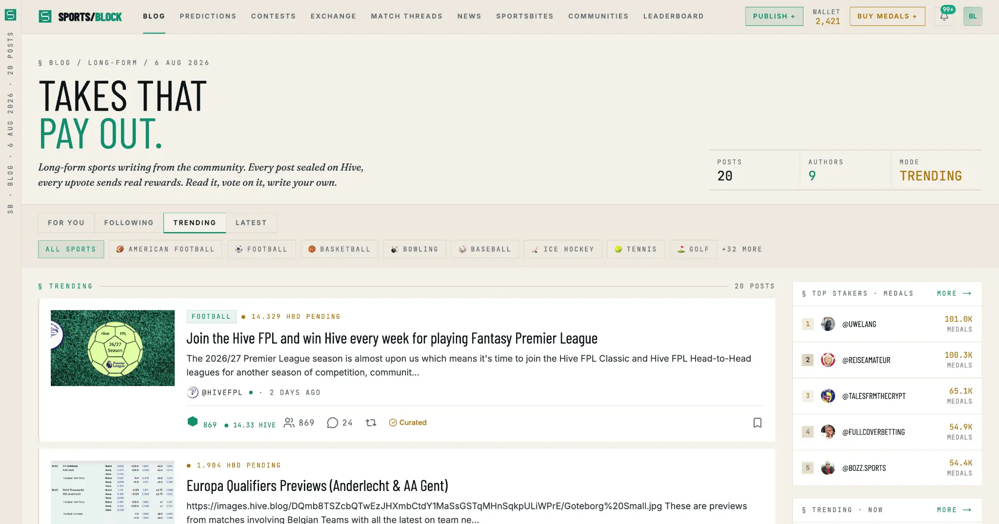 Screenshot 2 of Sportsblock