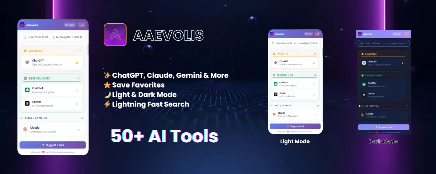 Screenshot 3 of Aaevolis AI Tools Hub