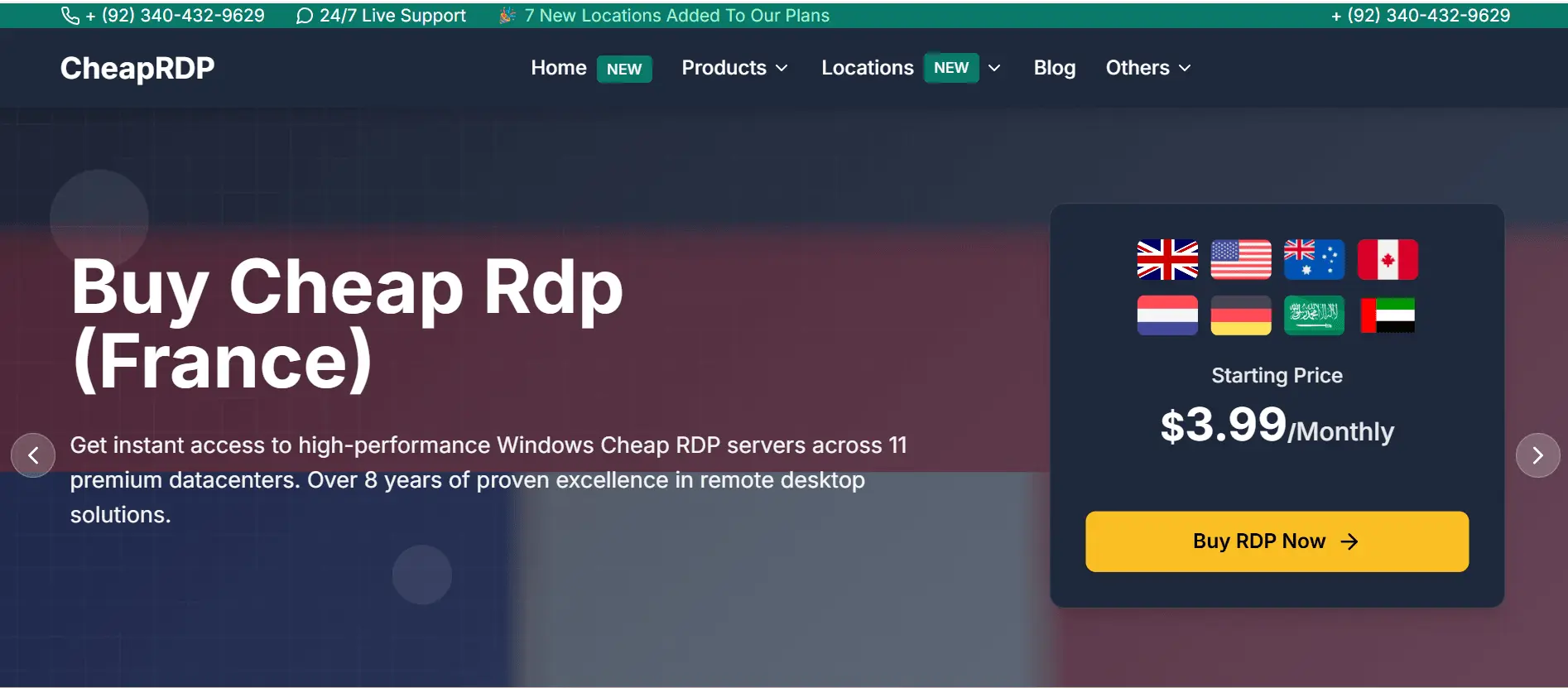 Screenshot 1 of CheapRDP - Cheap RDP & VPS Provider
