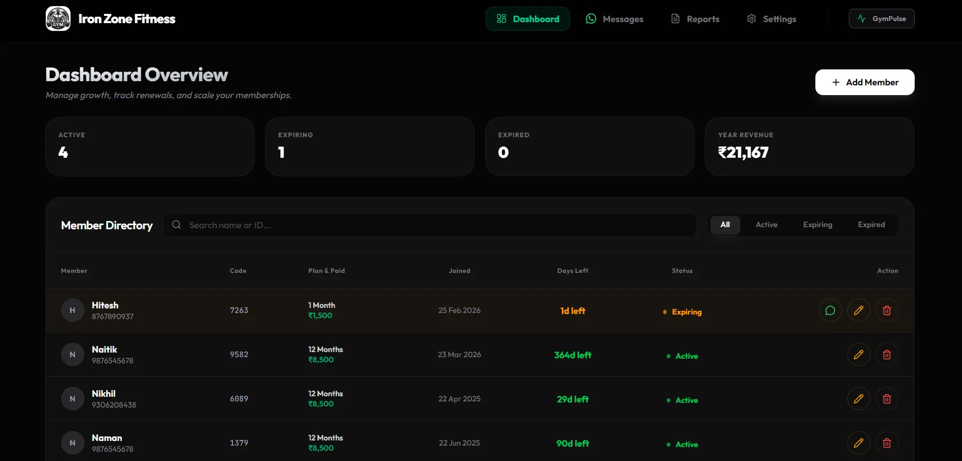 Screenshot 4 of GymPulse