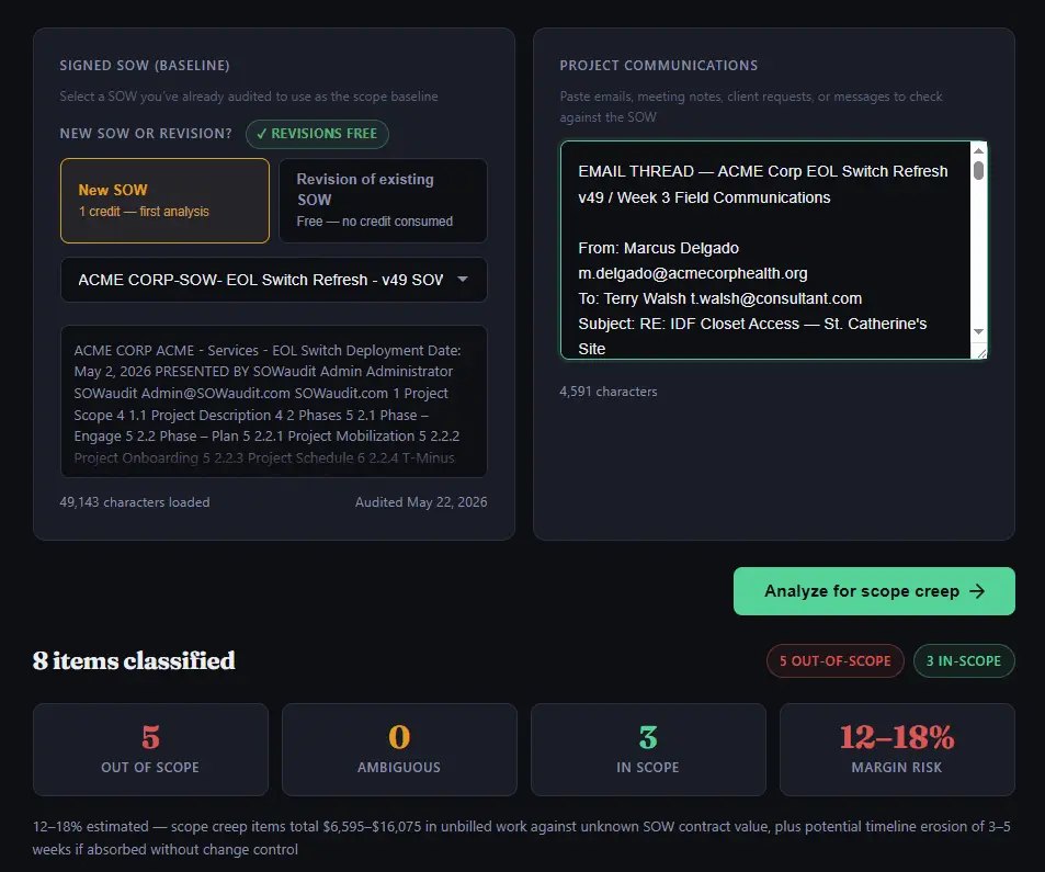 Screenshot 4 of SOWaudit