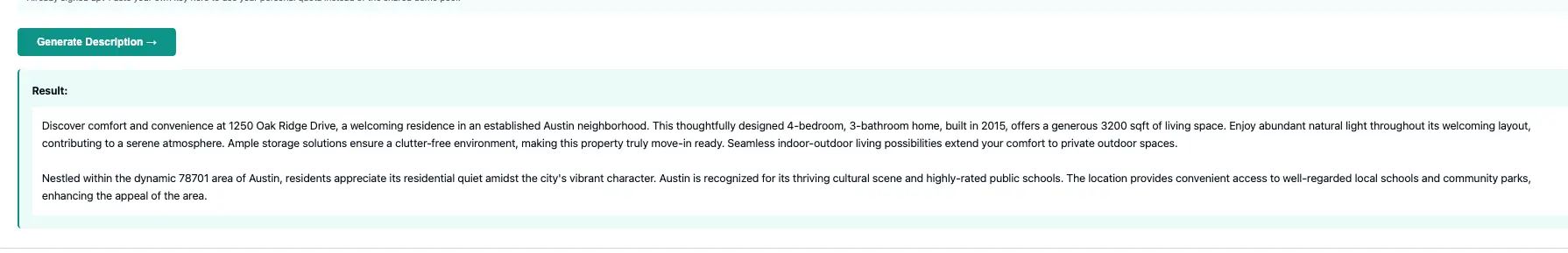 Screenshot 7 of PropDesc-AI AI real estate listings