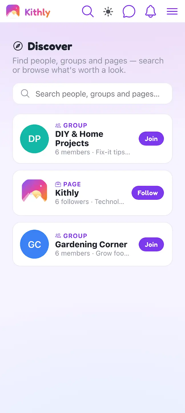 Screenshot 3 of Kithly (Formerly Glimpse)