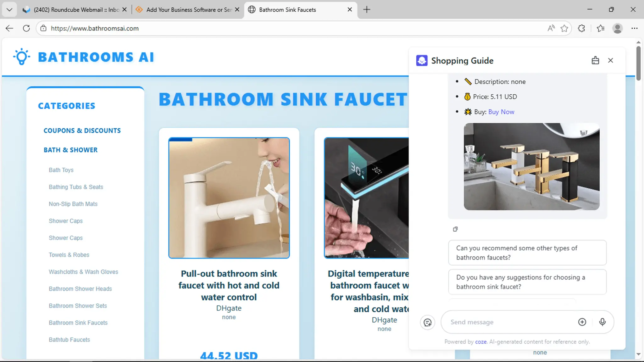 Screenshot 1 of Bath Shopping Guide