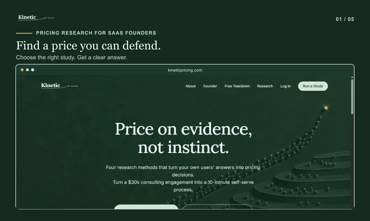 Screenshot 1 of Kinetic Pricing