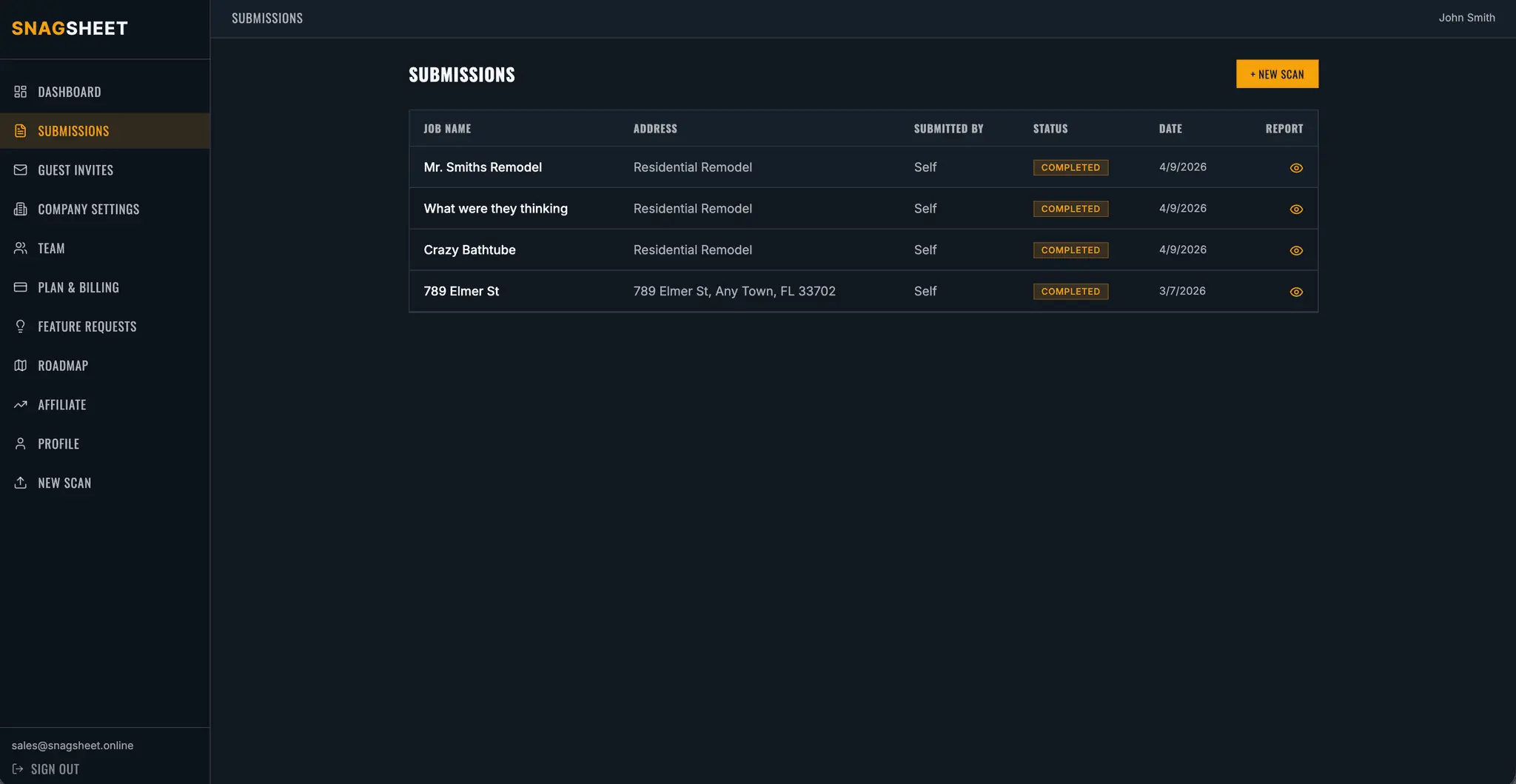 Screenshot 5 of SnagSheet